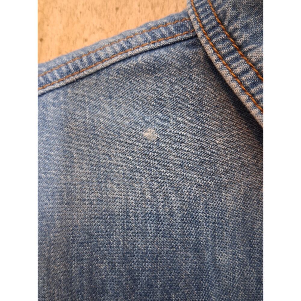 Anthropologie Pilcro & the Letterpress Denim Jumpsuit Womens Small Long Utility - Picture 7 of 12